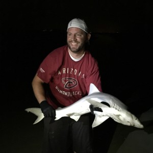 I caught a freaking shark...